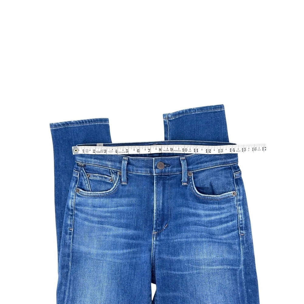 Citizens of Humanity Rocket Crop Jeans Womens Sz 27 High Rise Skinny Blue Denim - Picture 6 of 10